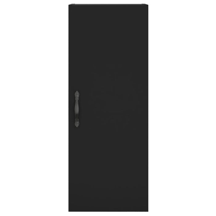 Dulap înalt, negru, 34,5x34x180 cm, lemn prelucrat WALTI
