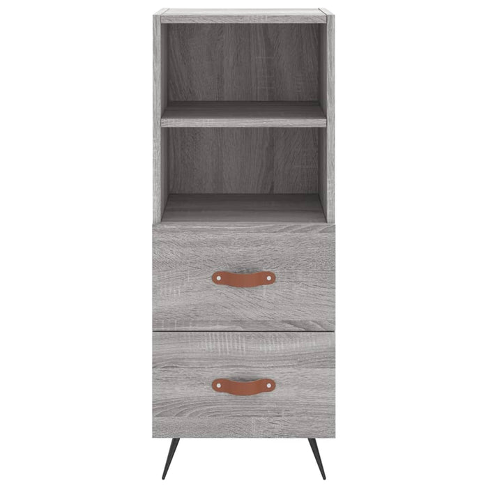 Dulap înalt, gri sonoma, 34,5x34x180 cm, lemn prelucrat WALTI