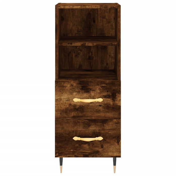 Dulap înalt, stejar fumuriu, 34,5x34x180 cm, lemn prelucrat WALTI