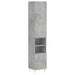 Dulap înalt, gri beton, 34,5x34x180 cm, lemn prelucrat - WALTI WALTI