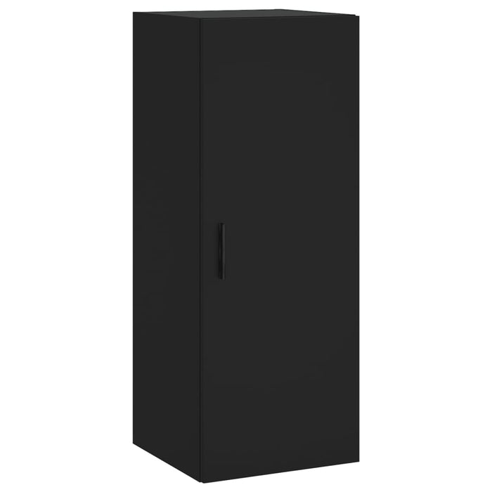 Dulap înalt, negru, 34,5x34x180 cm, lemn prelucrat WALTI