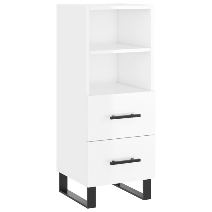Dulap înalt, alb extralucios, 34,5x34x180 cm, lemn prelucrat WALTI