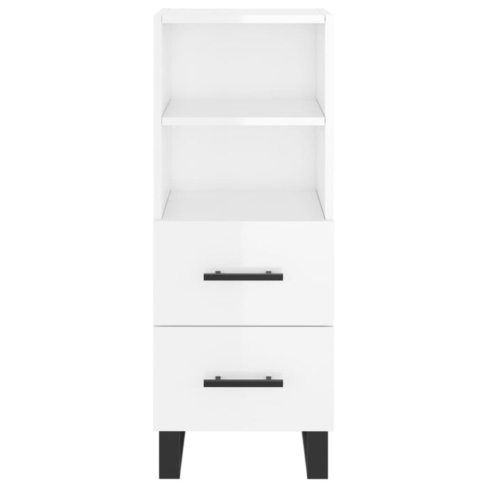 Dulap înalt, alb extralucios, 34,5x34x180 cm, lemn prelucrat WALTI