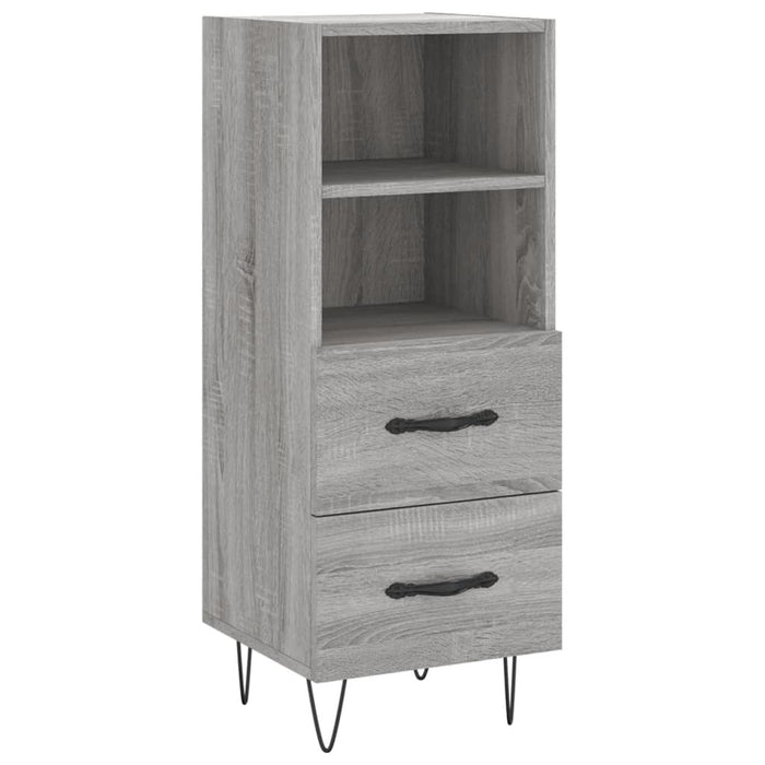 Dulap înalt, gri sonoma, 34,5x34x180 cm, lemn prelucrat - WALTI WALTI