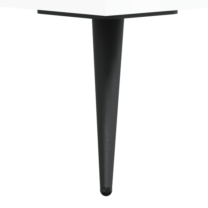 Dulap înalt, alb extralucios, 34,5x34x180 cm, lemn prelucrat WALTI