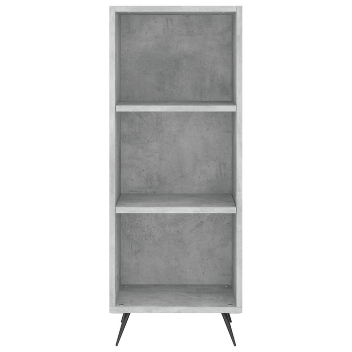 Dulap înalt, gri beton, 34,5x34x180 cm, lemn prelucrat WALTI