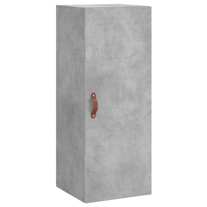 Dulap înalt, gri beton, 34,5x34x180 cm, lemn prelucrat WALTI