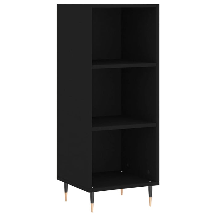 Dulap înalt, negru, 34,5x34x180 cm, lemn prelucrat WALTI