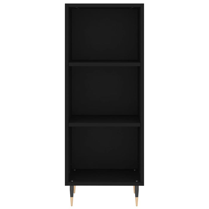 Dulap înalt, negru, 34,5x34x180 cm, lemn prelucrat WALTI