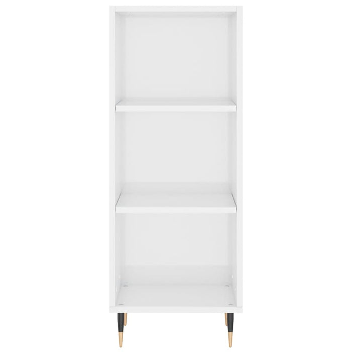 Dulap înalt, alb extralucios, 34,5x34x180 cm, lemn prelucrat WALTI