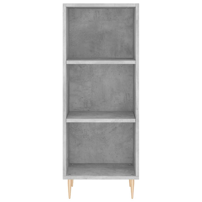 Dulap înalt, gri beton, 34,5x34x180 cm, lemn prelucrat WALTI