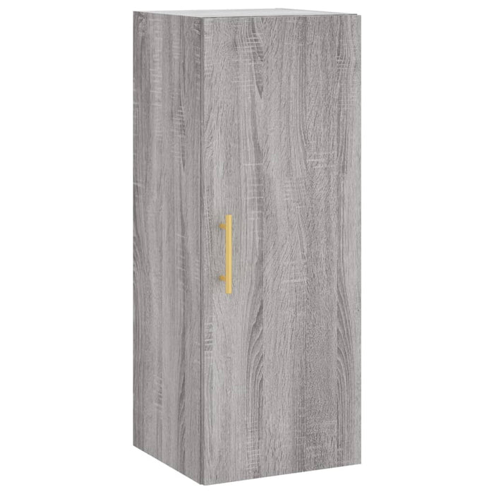 Dulap înalt, gri sonoma, 34,5x34x180 cm, lemn prelucrat - WALTI WALTI