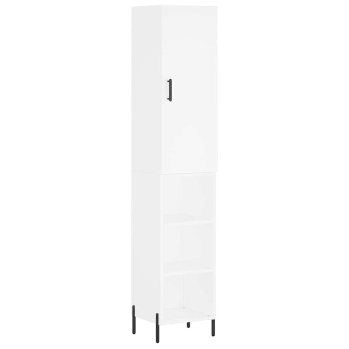 Dulap înalt, alb, 34,5x34x180 cm, lemn prelucrat - WALTI WALTI