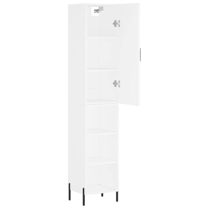 Dulap înalt, alb, 34,5x34x180 cm, lemn prelucrat - WALTI WALTI