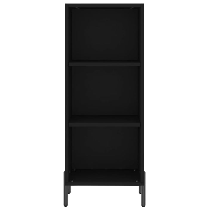 Dulap înalt, negru, 34,5x34x180 cm, lemn prelucrat WALTI