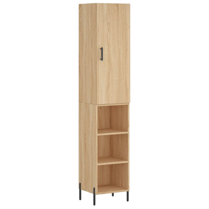 Dulap înalt, stejar sonoma, 34,5x34x180 cm, lemn prelucrat WALTI