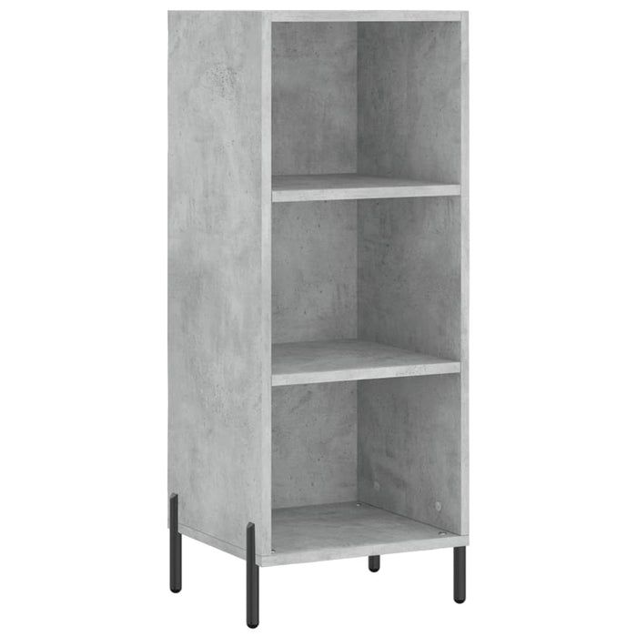 Dulap înalt, gri beton, 34,5x34x180 cm, lemn prelucrat WALTI