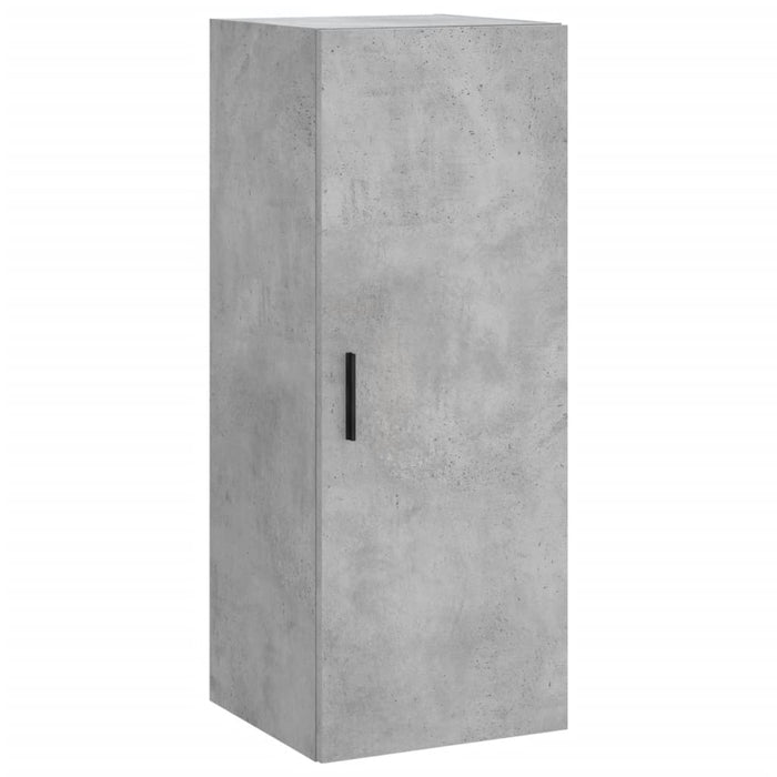 Dulap înalt, gri beton, 34,5x34x180 cm, lemn prelucrat - WALTI WALTI