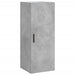 Dulap înalt, gri beton, 34,5x34x180 cm, lemn prelucrat - WALTI WALTI