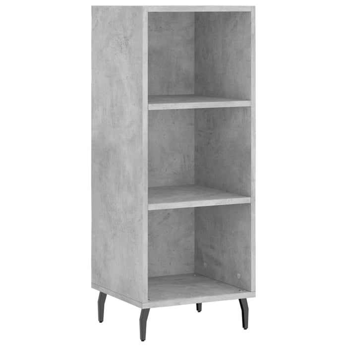 Dulap înalt, gri beton, 34,5x34x180 cm, lemn prelucrat - WALTI WALTI