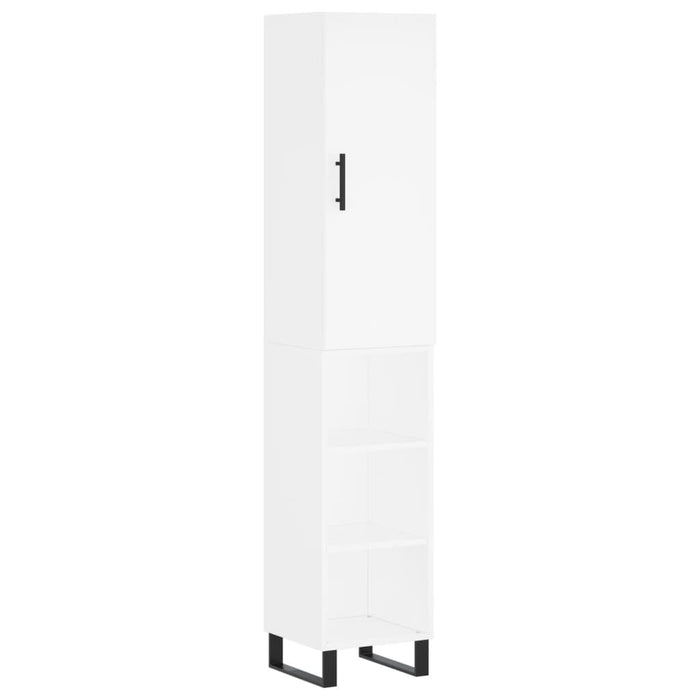 Dulap înalt, alb, 34,5x34x180 cm, lemn prelucrat - WALTI WALTI