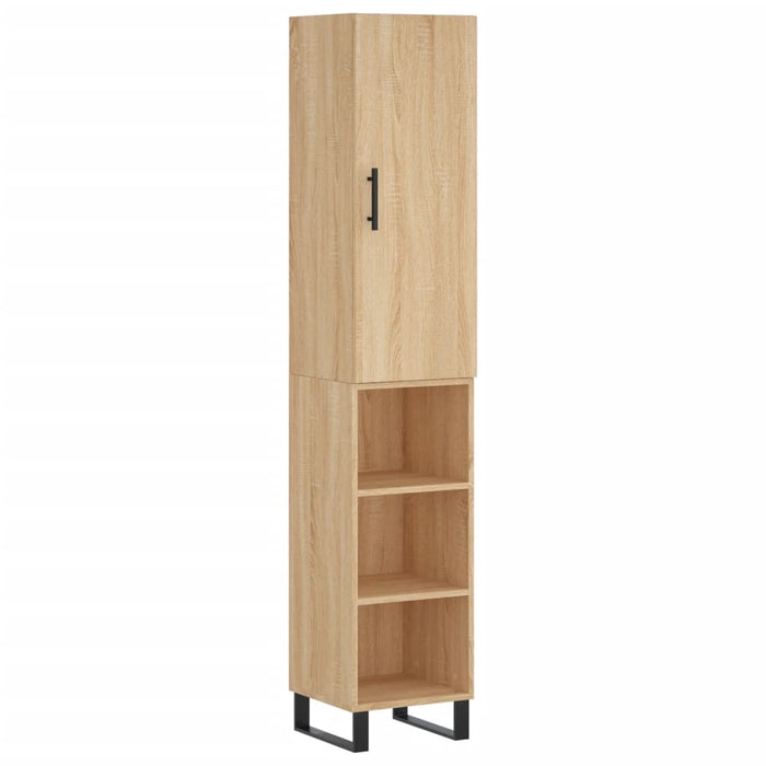 Dulap înalt, stejar sonoma, 34,5x34x180 cm, lemn prelucrat - WALTI WALTI