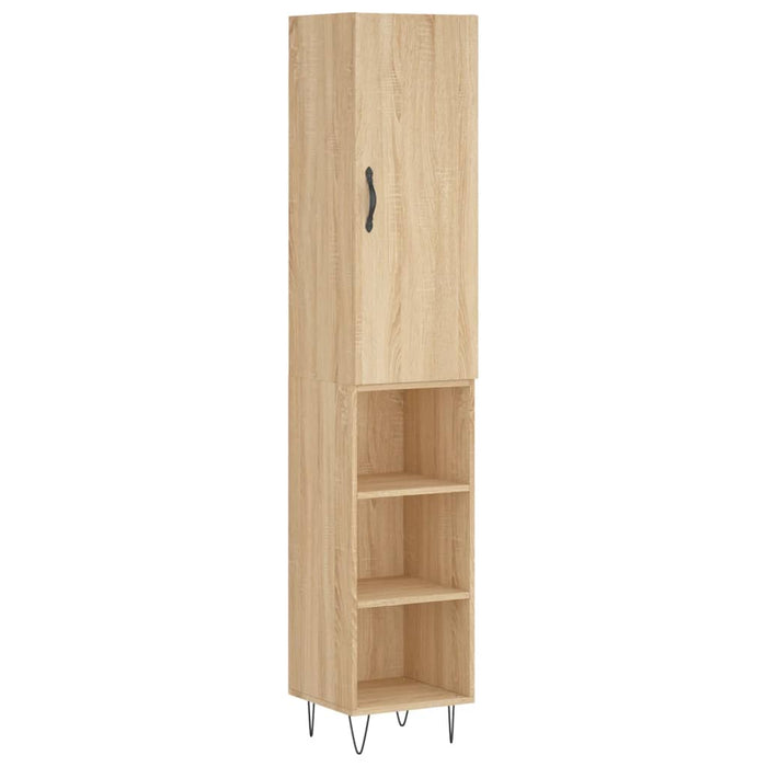 Dulap înalt, stejar sonoma, 34,5x34x180 cm, lemn prelucrat WALTI