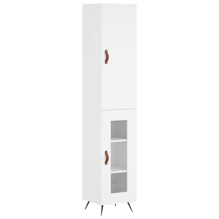 Dulap înalt, alb, 34,5x34x180 cm, lemn prelucrat WALTI