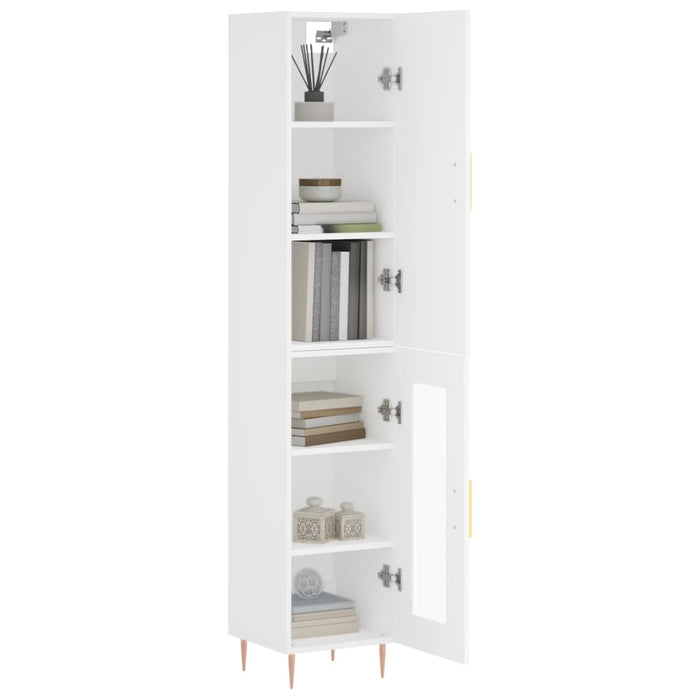 Dulap înalt, alb, 34,5x34x180 cm, lemn prelucrat - WALTI WALTI
