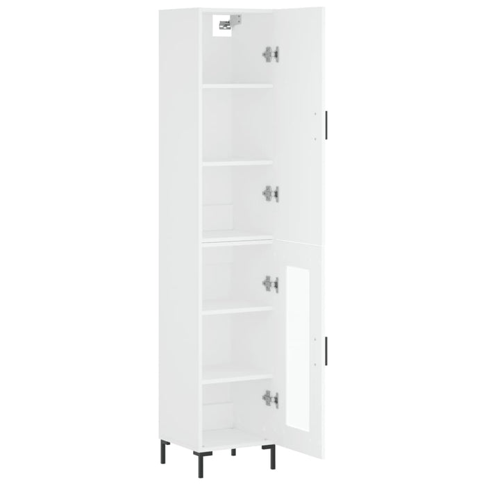 Dulap înalt, alb, 34,5x34x180 cm, lemn prelucrat - WALTI WALTI