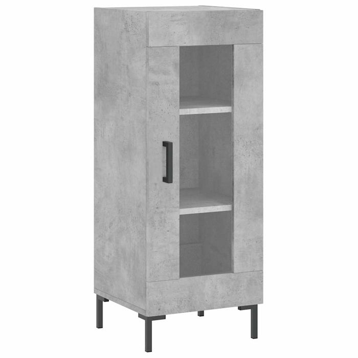 Dulap înalt, gri beton, 34,5x34x180 cm, lemn prelucrat - WALTI WALTI