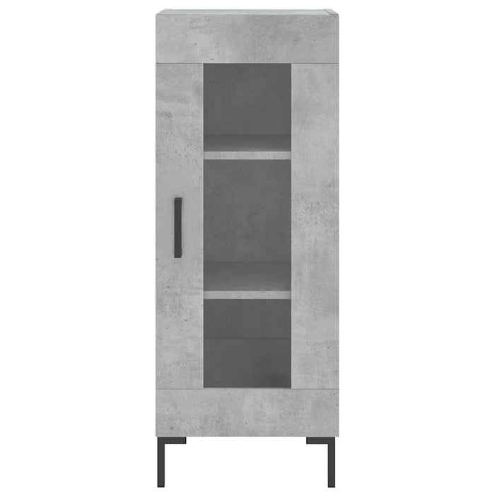 Dulap înalt, gri beton, 34,5x34x180 cm, lemn prelucrat - WALTI WALTI