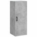 Dulap înalt, gri beton, 34,5x34x180 cm, lemn prelucrat - WALTI WALTI