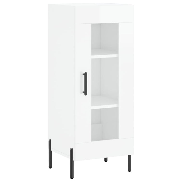 Dulap înalt, alb extralucios, 34,5x34x180 cm, lemn prelucrat WALTI