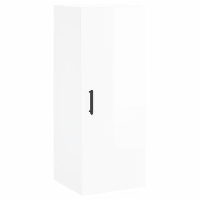 Dulap înalt, alb extralucios, 34,5x34x180 cm, lemn prelucrat WALTI