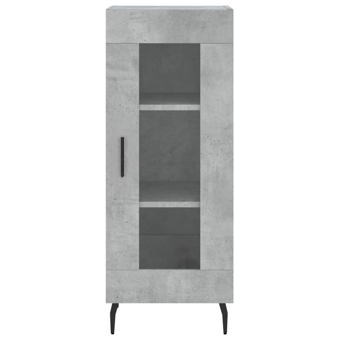 Dulap înalt, gri beton, 34,5x34x180 cm, lemn prelucrat - WALTI WALTI