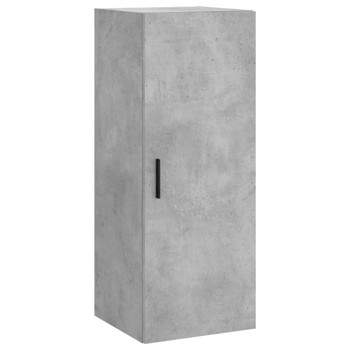 Dulap înalt, gri beton, 34,5x34x180 cm, lemn prelucrat - WALTI WALTI