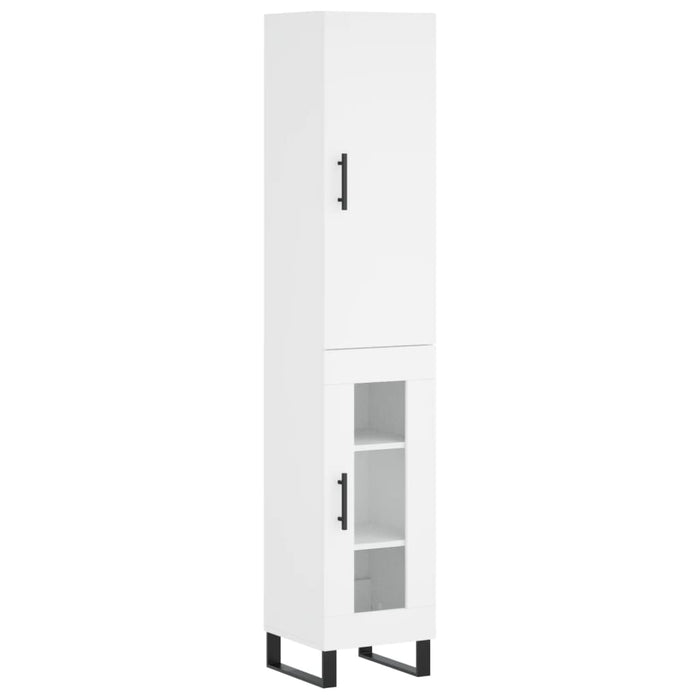 Dulap înalt, alb, 34,5x34x180 cm, lemn prelucrat WALTI