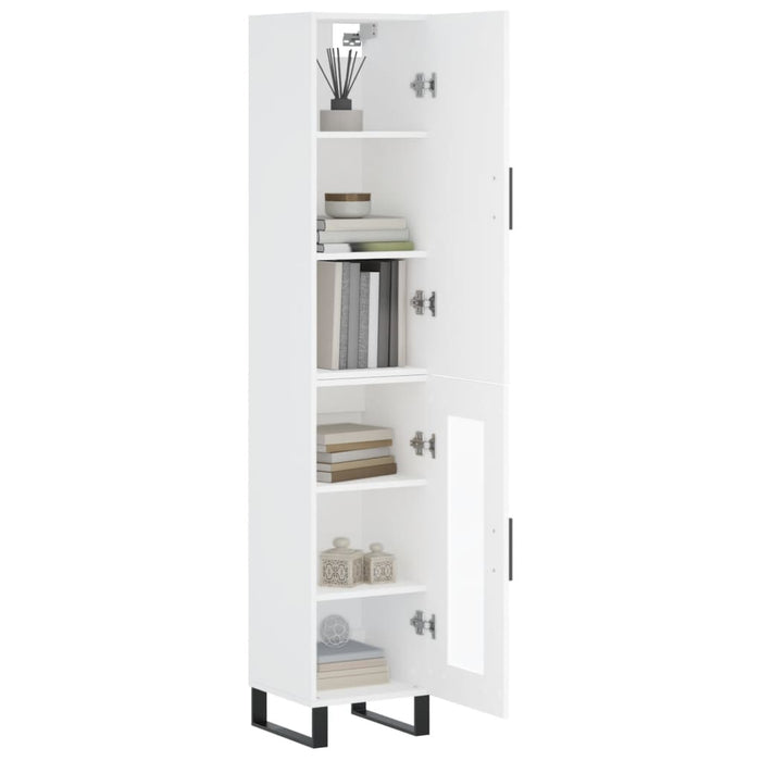 Dulap înalt, alb, 34,5x34x180 cm, lemn prelucrat WALTI