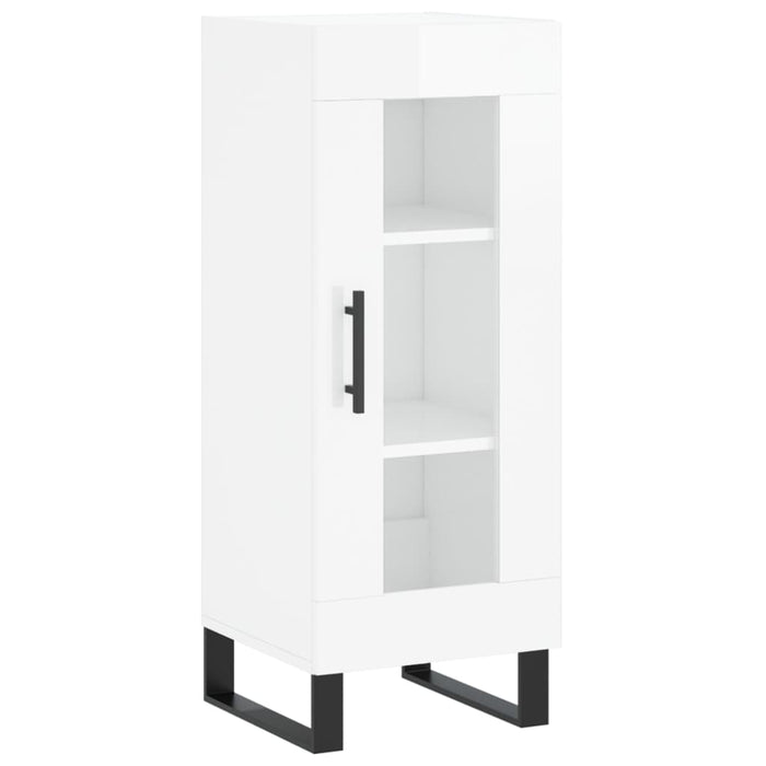Dulap înalt, alb extralucios, 34,5x34x180 cm, lemn prelucrat WALTI