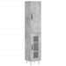 Dulap înalt, gri beton, 34,5x34x180 cm, lemn prelucrat - WALTI WALTI