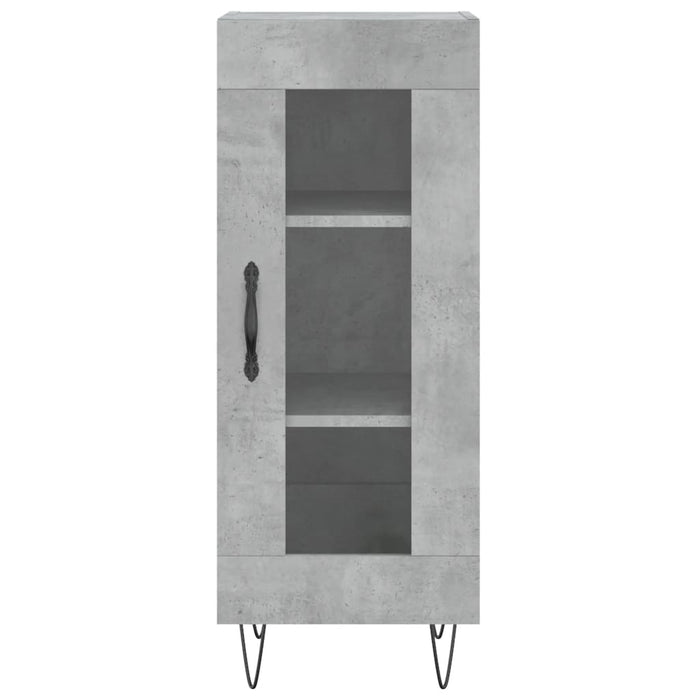 Dulap înalt, gri beton, 34,5x34x180 cm, lemn prelucrat - WALTI WALTI