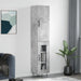 Dulap înalt, gri beton, 34,5x34x180 cm, lemn prelucrat - WALTI WALTI