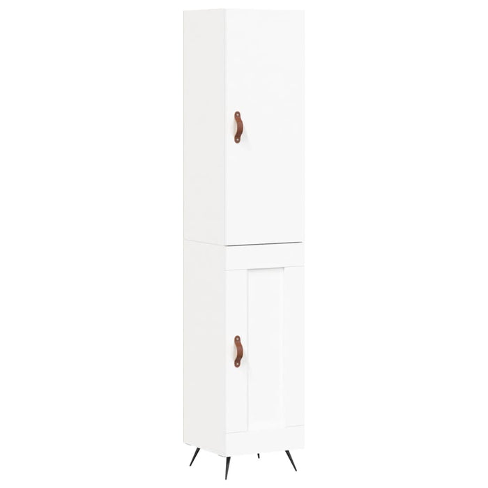 Dulap înalt, alb, 34,5x34x180 cm, lemn prelucrat WALTI