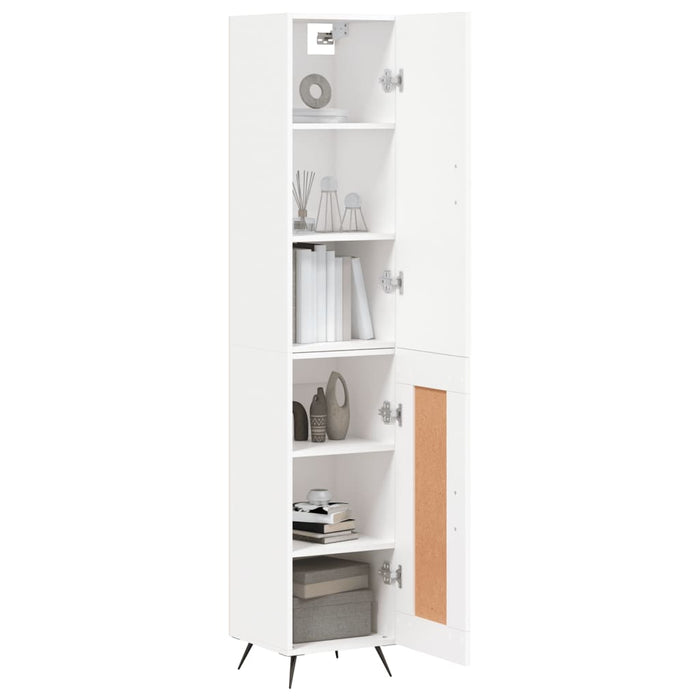 Dulap înalt, alb, 34,5x34x180 cm, lemn prelucrat WALTI