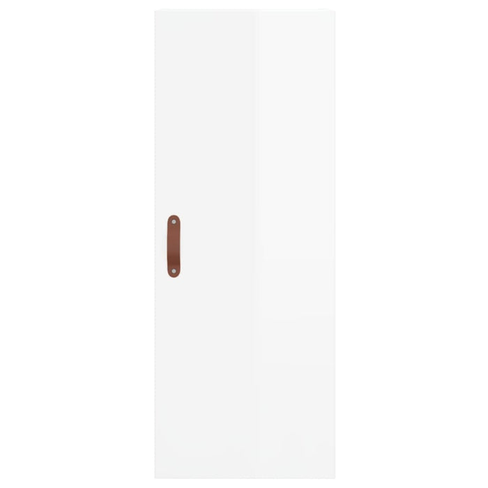 Dulap înalt, alb extralucios, 34,5x34x180 cm, lemn prelucrat WALTI