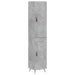 Dulap înalt, gri beton, 34,5x34x180 cm, lemn prelucrat - WALTI WALTI