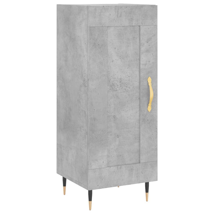 Dulap înalt, gri beton, 34,5x34x180 cm, lemn prelucrat - WALTI WALTI