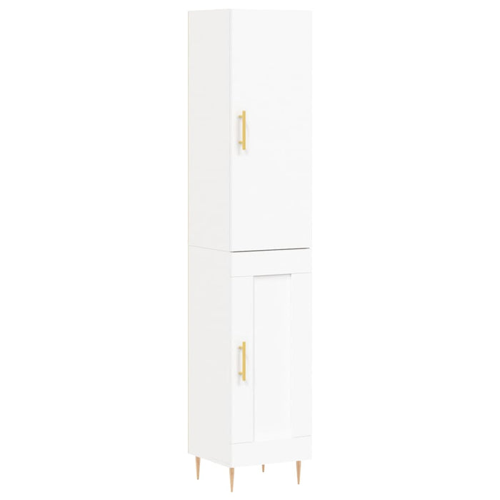 Dulap înalt, alb, 34,5x34x180 cm, lemn prelucrat WALTI