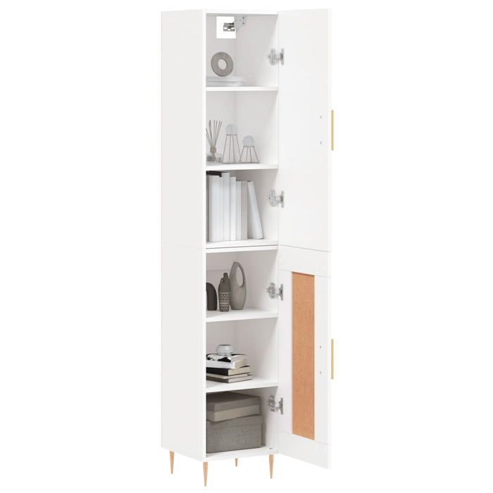 Dulap înalt, alb, 34,5x34x180 cm, lemn prelucrat WALTI